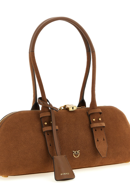 'Bowling Baguette' large shoulder bag Brown