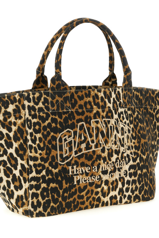 Сумка для покупок «Leopard Medium Tote» Коричневая B2110060859