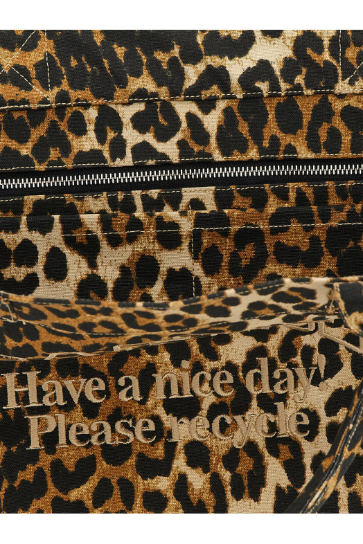 Сумка для покупок «Leopard Medium Tote» Коричневая B2110060859
