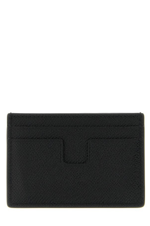 Leather card holder Black