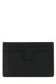 Leather card holder Black