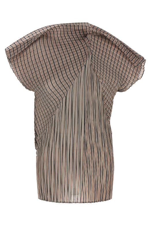 Топ «Generic Stripes (Machine Pleats)» коричневый IM58FJ13917