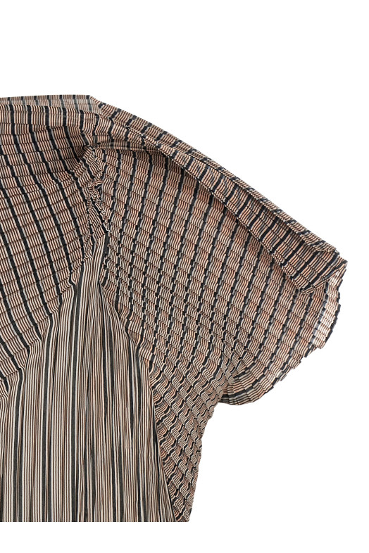 Топ «Generic Stripes (Machine Pleats)» коричневый IM58FJ13917