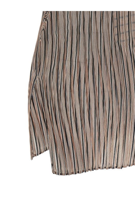 Топ «Generic Stripes (Machine Pleats)» коричневый IM58FJ13917