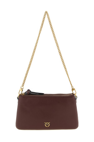'Mini Double' small crossbody bag Bordeaux