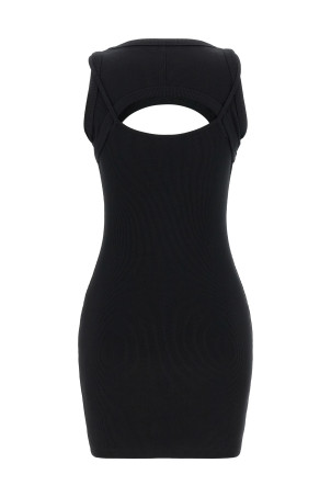 'Off Stamp' dress Black-grey