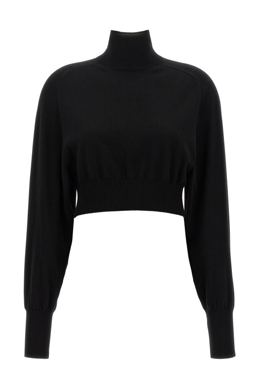 Свитер с высоким воротником «Улулато» Черный ULULATO005