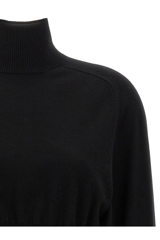 Свитер с высоким воротником «Улулато» Черный ULULATO005