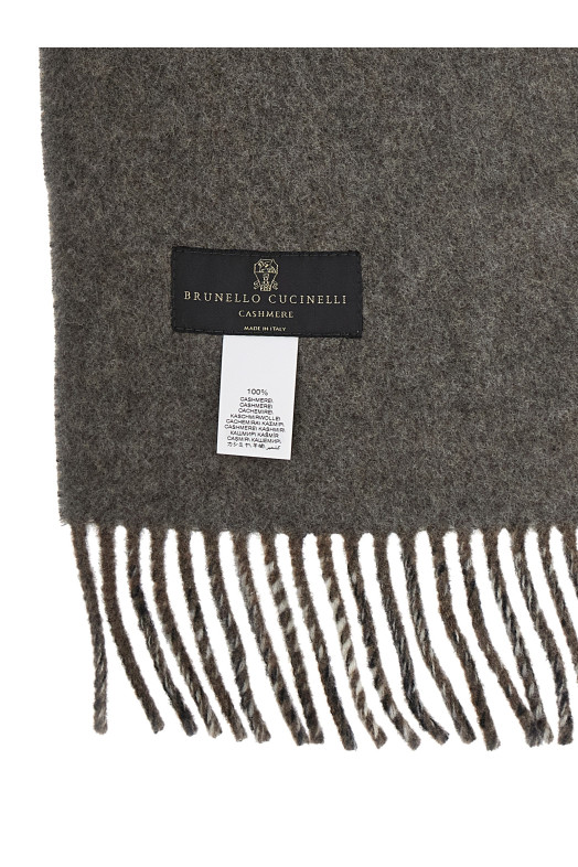 Шарф с капюшоном Коричневый BRUNELLO CUCINELLI MSCDAGW84CDV55