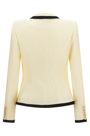 Maxi shoulder strap blazer Black-grey