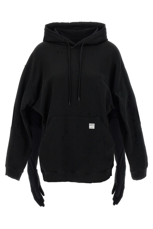 Платье-худи с перчатками Черный MM6 MAISON MARGIELA S52DA0083M25025900