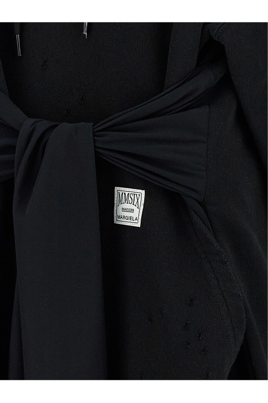 Платье-худи с перчатками Черный MM6 MAISON MARGIELA S52DA0083M25025900