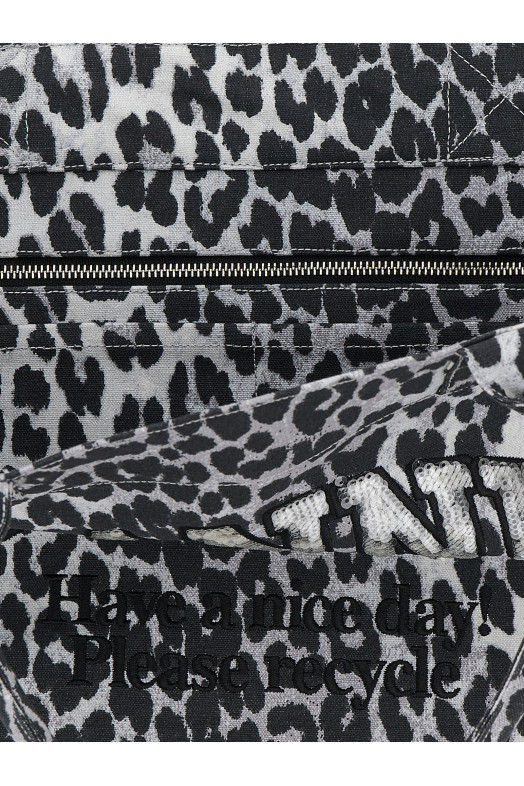 Сумка для покупок «Leopard Medium Tote» Серая B2110040018