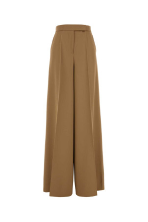 Camel wool Ninfa wide-leg pant Blue MAX MARA (2511131011600)