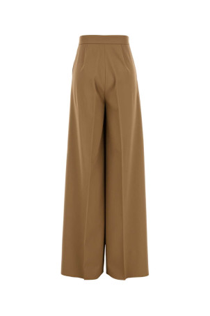 Camel wool Ninfa wide-leg pant Blue MAX MARA (2511131011600)