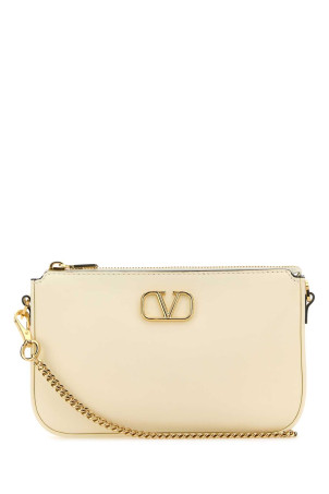 Ivory leather VLogo crossbody bag White VALENTINO GARAVANI (6W2P0AA9MIM)