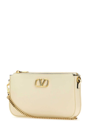 Ivory leather VLogo crossbody bag White VALENTINO GARAVANI (6W2P0AA9MIM)