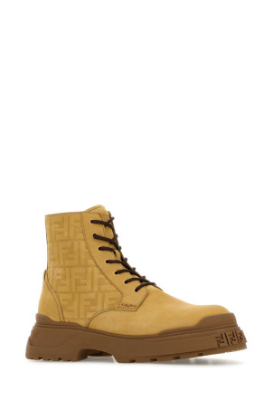 Beige suede Fendi Force Light ankle boots FENDI (7U1826AQZH)