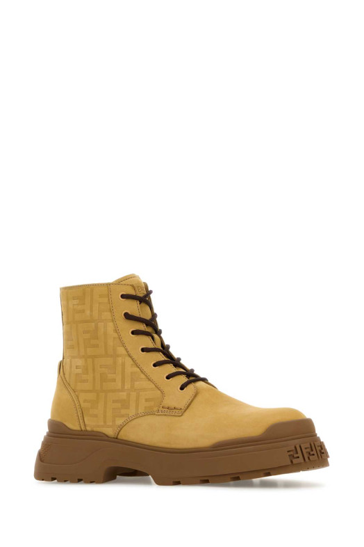 Beige suede Fendi Force Light ankle boots FENDI (7U1826AQZH)