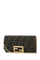 Embroidery fabric Continental Baguette wallet FENDI (8M0365A98P)