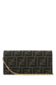 Embroidery fabric Continental Baguette wallet FENDI (8M0365A98P)