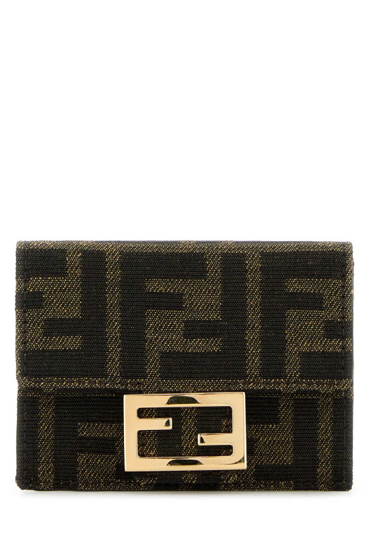 Embroidered jacquard Baguette wallet FENDI (8M0395A98P)