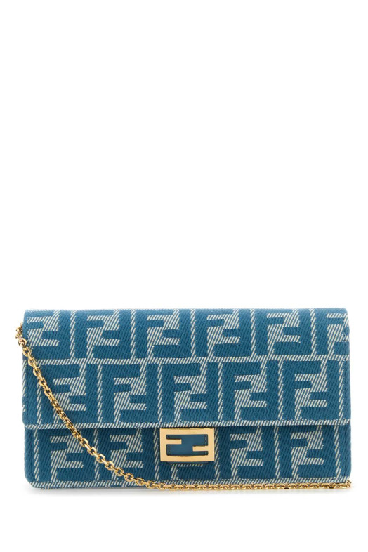 Вышитый джинсовый кошелек Baguette FENDI (8M0498AUNJ)
