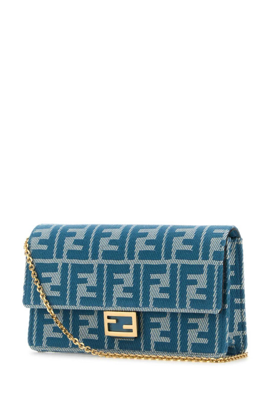 Вышитый джинсовый кошелек Baguette FENDI (8M0498AUNJ)