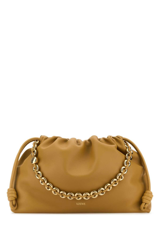 Mustard nappa leather large Flamenco Purse clutch LOEWE (A411FPDX01)