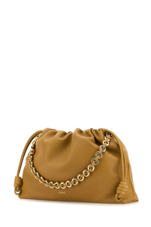 Mustard nappa leather large Flamenco Purse clutch LOEWE (A411FPDX01)