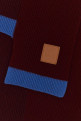 Burgundy wool scarf LOEWE (FSA8S3SK01)