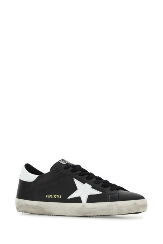 Black leather Super Star Classic sneakers GOLDEN GOOSE DELUXE BRAND (GMF00101F000321)