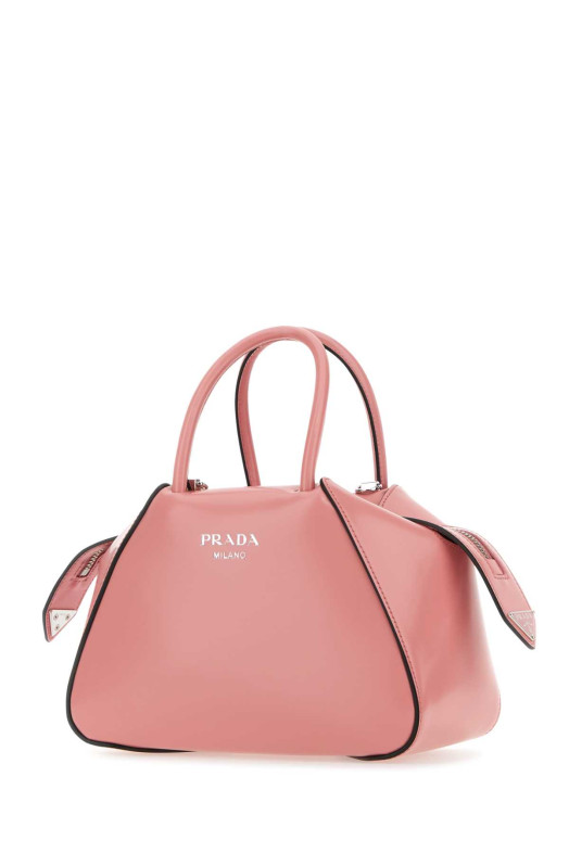 Pink leather handbag PRADA (1BA385ZO6)