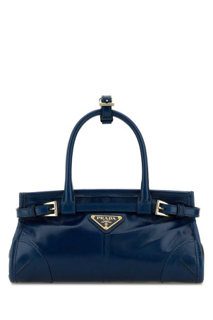 Blue leather mini Prada Bonnie handbag PRADA (1BA4862CYR)
