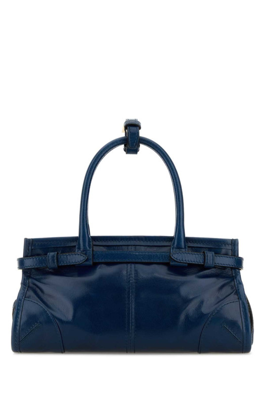 Синяя кожаная мини-сумочка Prada Bonnie PRADA (1BA4862CYR)