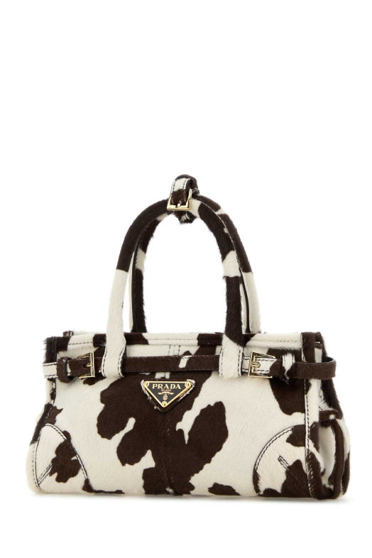 Printed calf hair mini Prada Bonnie handbag PRADA (1BA4862HIM)