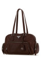 Chocolate leather shoulder bag PRADA (1BB1562HFP)