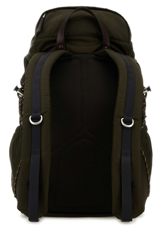 Olive green canvas backpack PRADA (2VZ1232DMG)