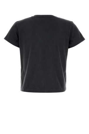 Бавовняна футболка чорного кольору Black T BY ALEXANDER WANG (4CC1261221)