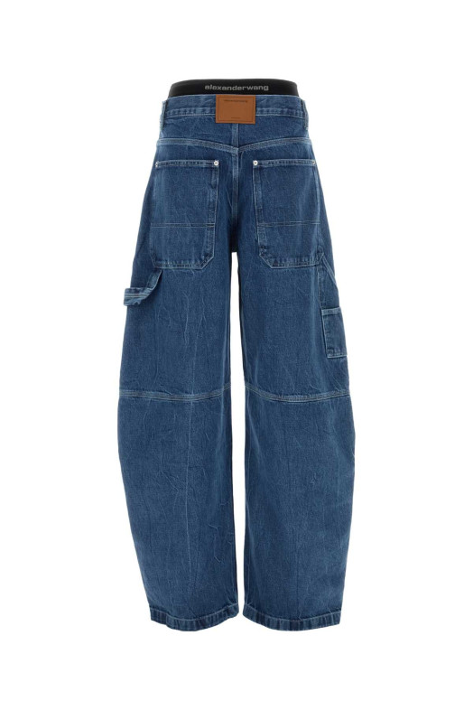 Denim wide-leg jeans Black ALEXANDER WANG (4DC1264967)