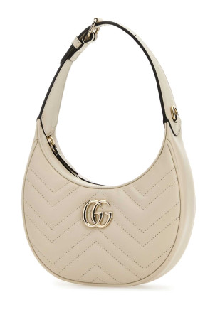 Ivory leather small GG Marmont  shoulder bag GUCCI (699514AAET8)