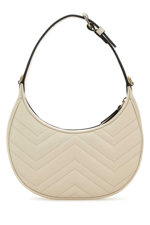 Ivory leather small GG Marmont  shoulder bag GUCCI (699514AAET8)