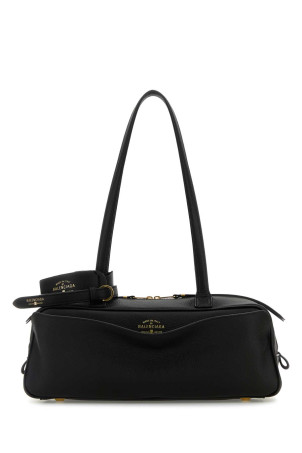 Black leather small Carrie shoulder bag Black BALENCIAGA (8329202ABNQ)