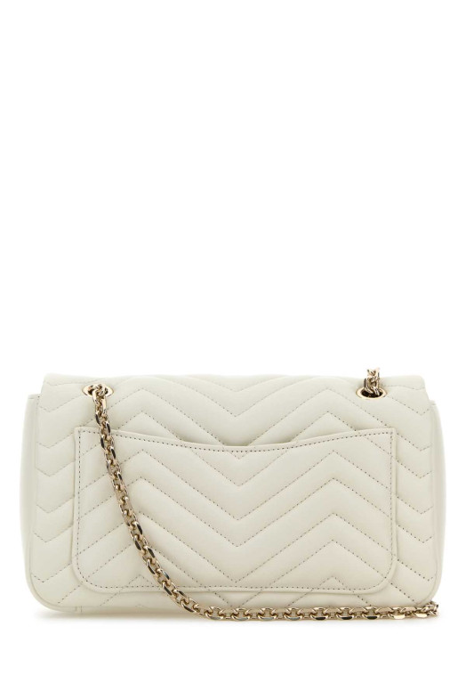 White nappa leather medium GG Marmont shoulder bag GUCCI (837267AAE38)
