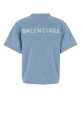 Light blue cotton t-shirt BALENCIAGA (850990TTVJ1)
