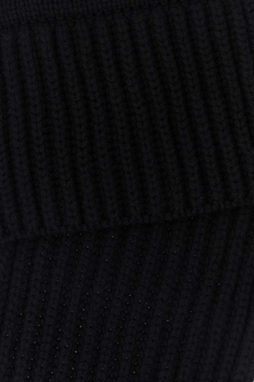 Black wool blend scarf Black GUCCI (8531663GB02)