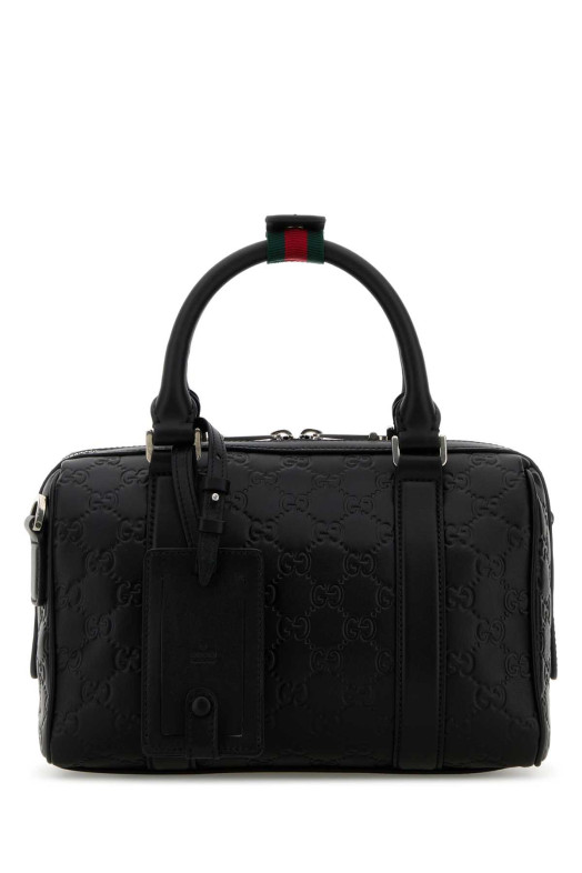 Black leather handbag GUCCI (855789AAFOM)