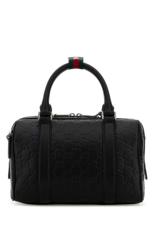 Black leather handbag GUCCI (855789AAFOM)