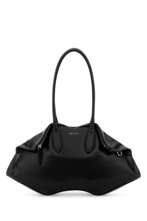 Black leather Manta shoulder bag Black ALEXANDER MCQUEEN (8559971VDXA)