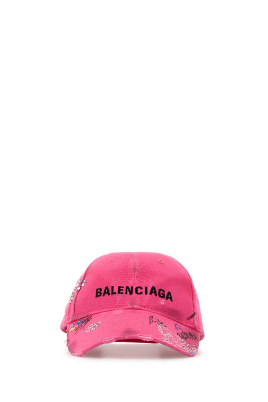 Fuchsia canvas baseball cap BALENCIAGA (857463410B2)